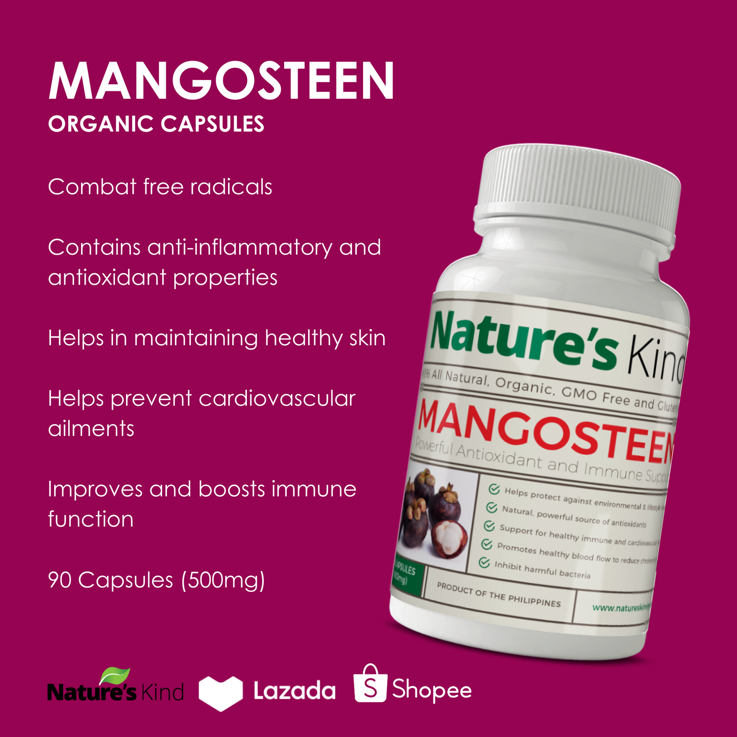 Organic Mangosteen Capsules - Buy One Take One Promo!