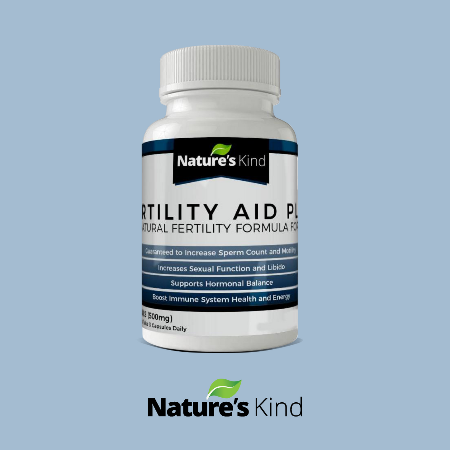 Fertility Aid Plus for Men - FerteeAid Guaranteed to Increase Sperm Count and Motility in Males