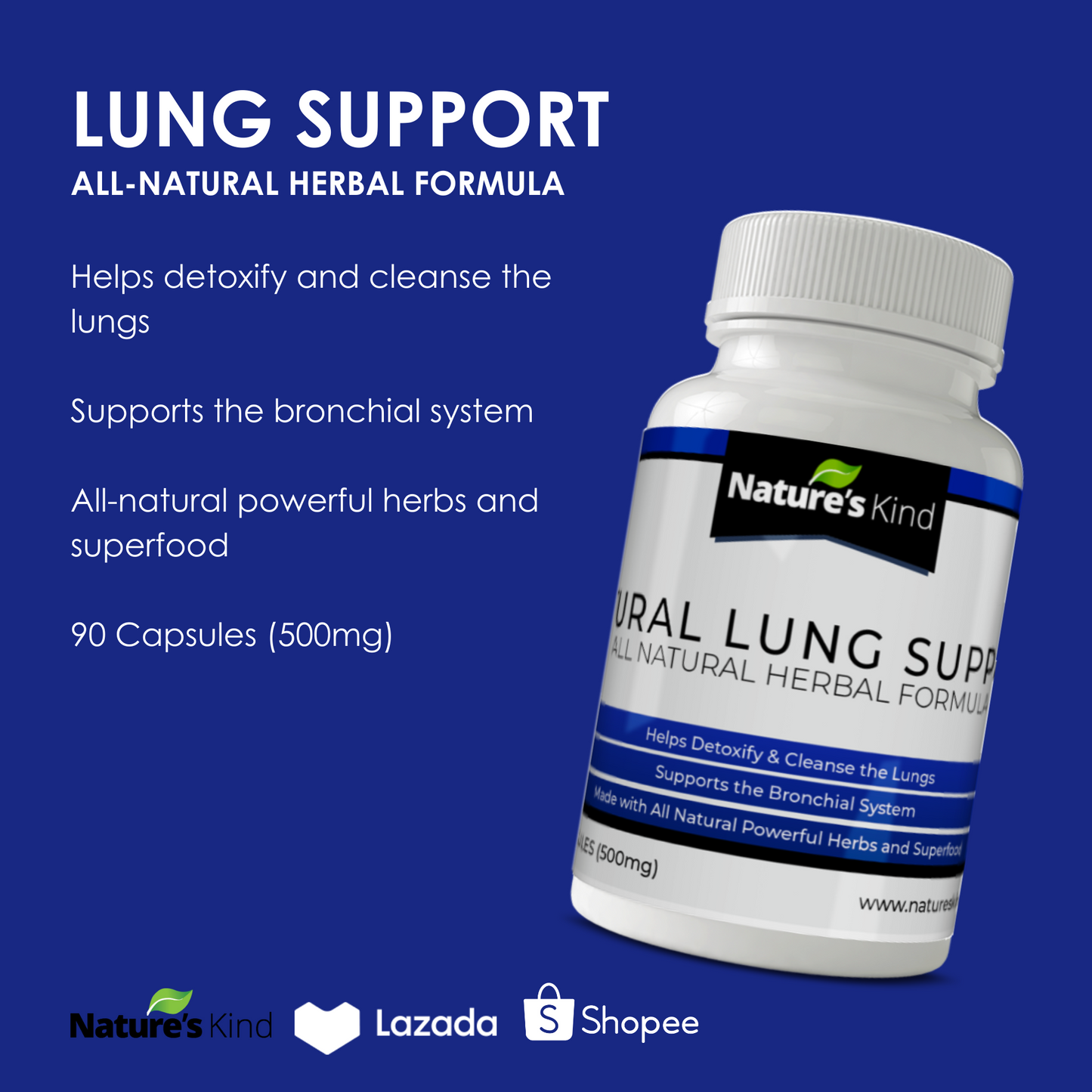 Natural Lung Support - with HERBS for Bronchial Wellness & Clearer Breathing