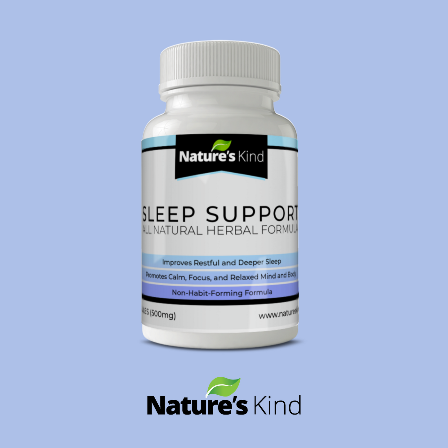 Sleep Support Supplement - with 4 Best HERBS to RELAX Mind and Body