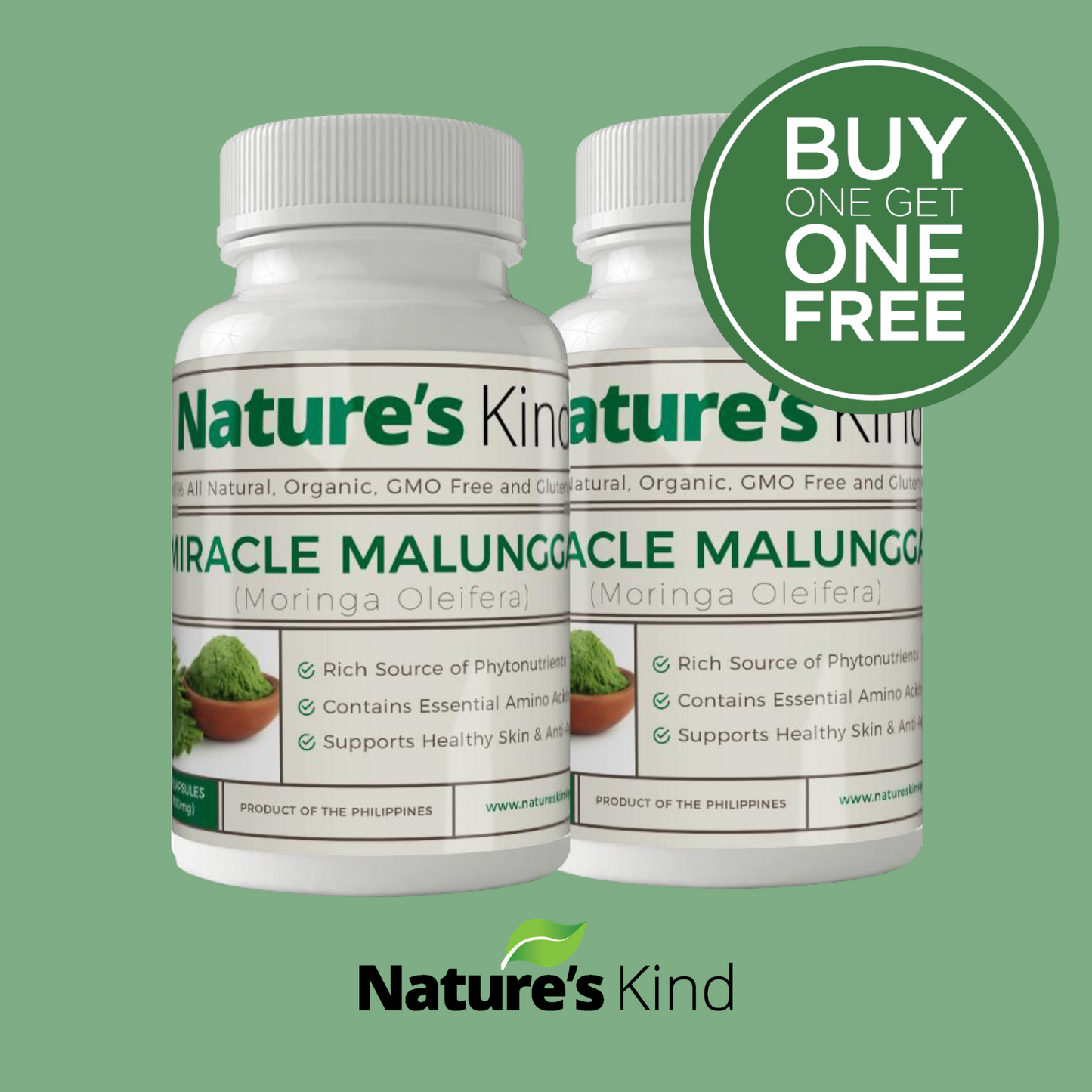 Organic Miracle Malunggay Capsules - Buy One Take One Promo!