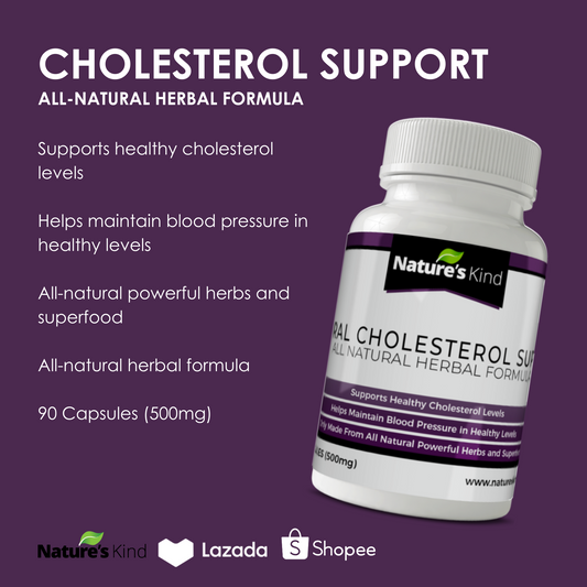 Cholesterol Support Supplement - with 6 Best HERBS for Heart Support