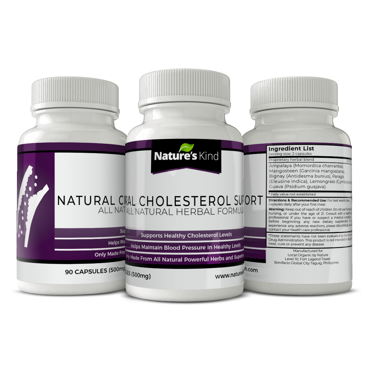 Cholesterol Support Supplement - with 6 Best HERBS for Heart Support